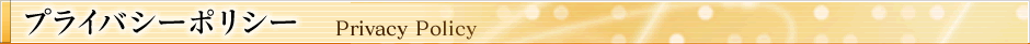 プライバシーポリシー